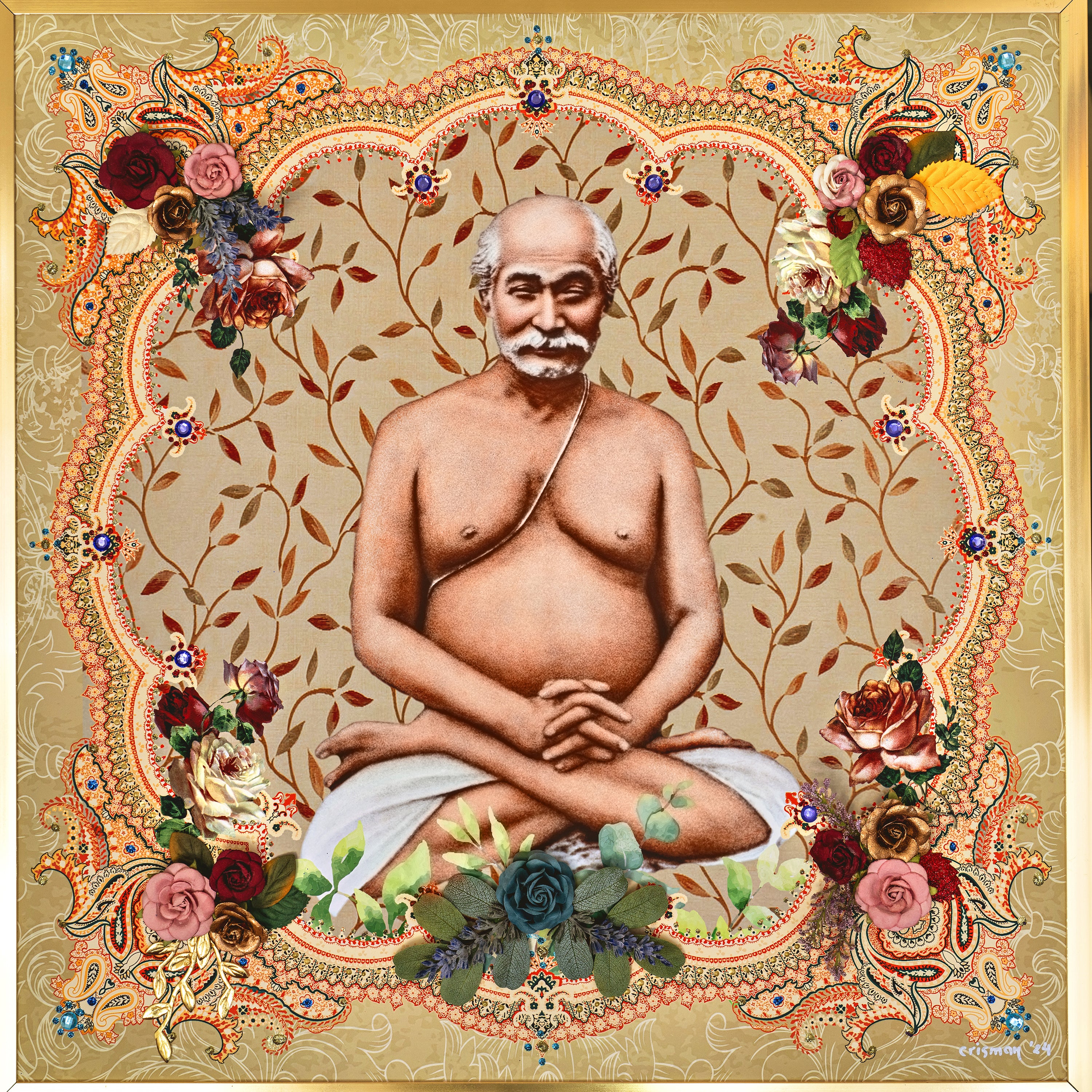 Framed Fine Art Paper Print of Lahiri Mahasaya