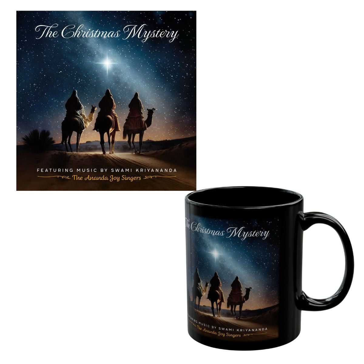 The Christmas Mystery Album + Album Artwork Mug (black)